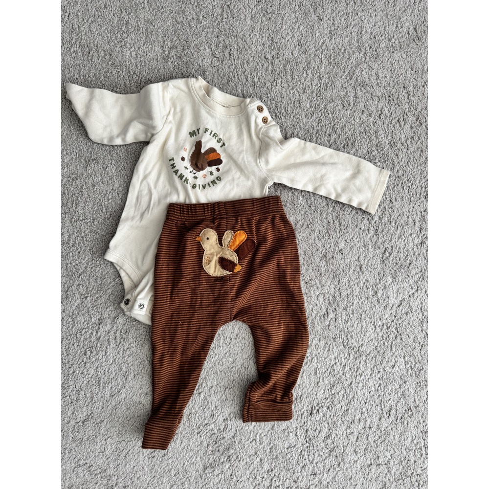 Carter's My First Thanksgiving Onesie + Pants Set Size 9mo
